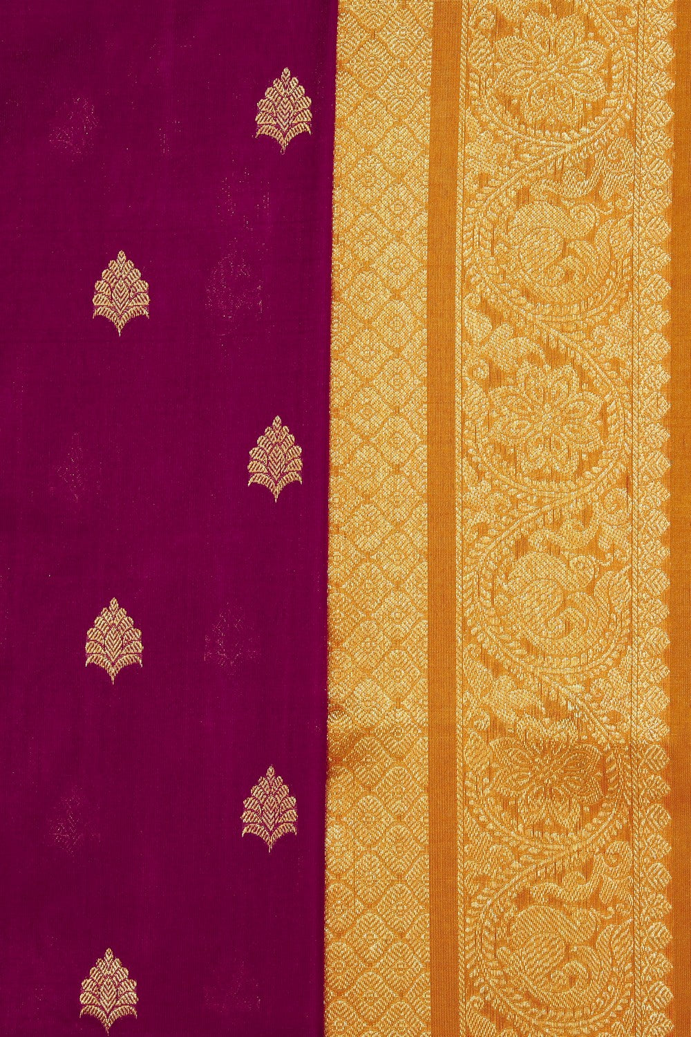 Image of Venkatagiri Silk Plum Pink Saree